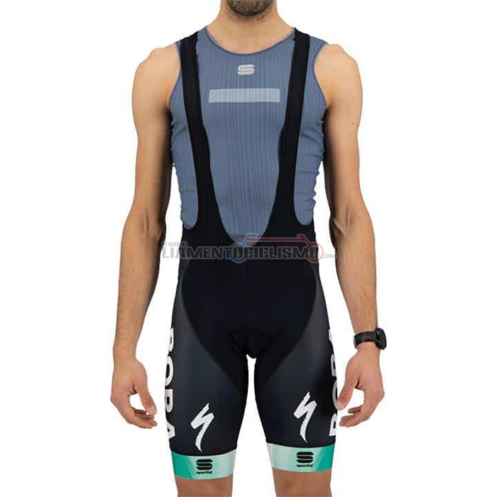 Abbigliamento Ciclismo Bora-Hansgrone Manica Corta 2021 Bianco Verde